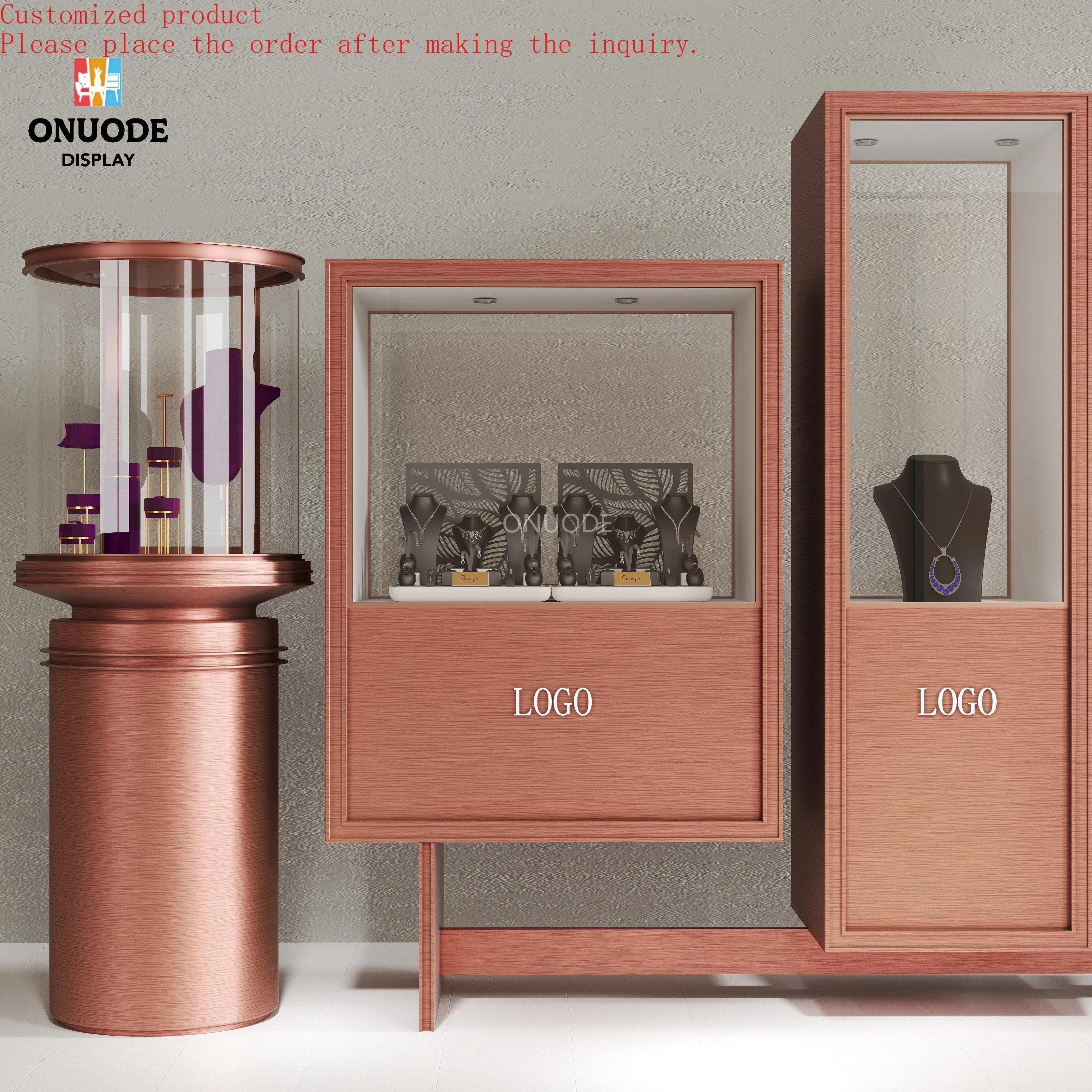 Custom.Customized High-End Glass Showcase for Elegant Jewelry Store Display Elegant Jewelry Display Cabinet
Custom.Customized High-End Glass Showcase for Elegant Jewelry Store Display Elegant Jewelry Display Cabinet