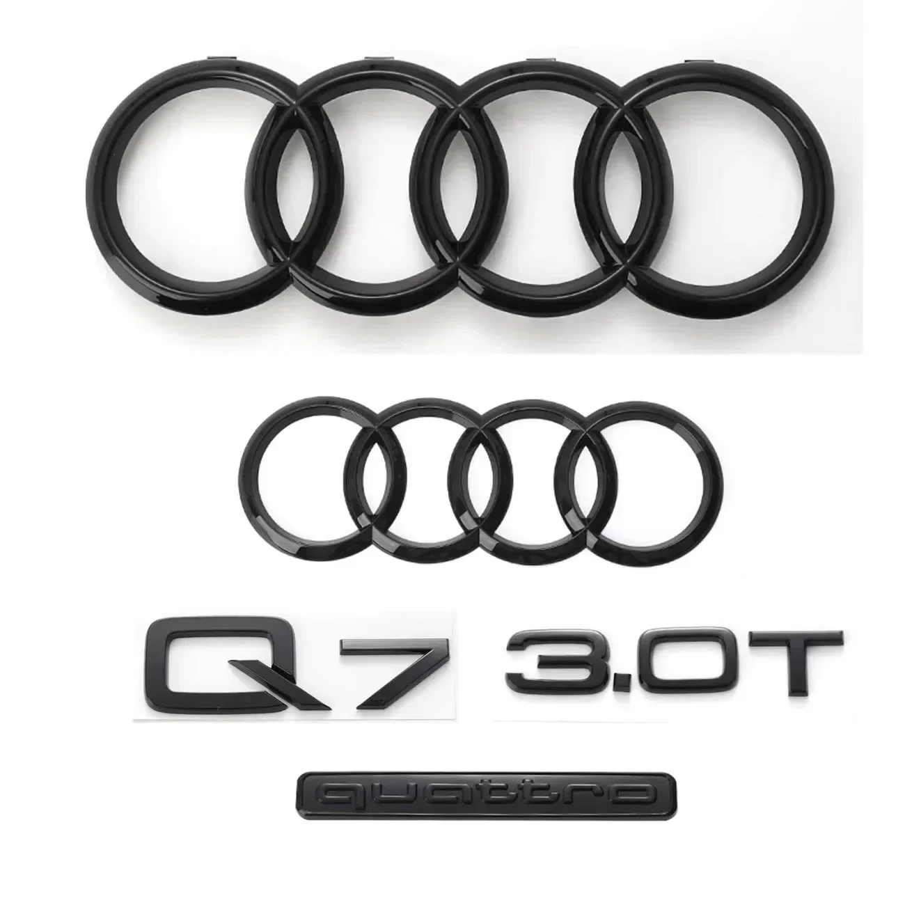 For AUDI Q7 2016-2025 2006-2015 4Ring Logo Bright Black Car Front Emblem Trunk Badge Sticker Quarrto 3.0T Replaced Decoration
For AUDI Q7 2016-2025 2006-2015 4Ring Logo Bright Black Car Front Emblem Trunk Badge Sticker Quarrto 3.0T Replaced Decoration