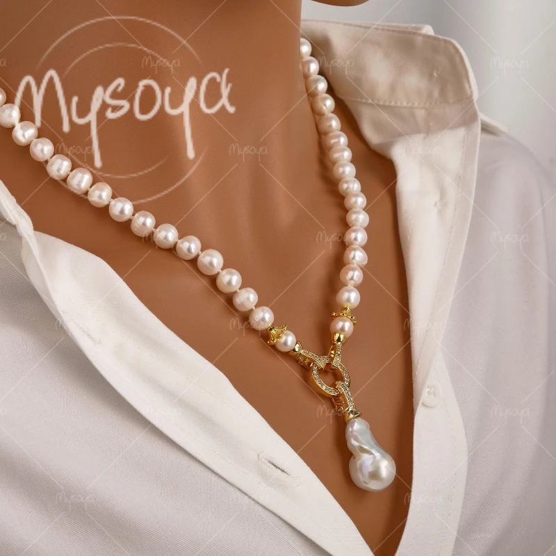 Белая цепочка из бусин MYSOYA 7-8 мм с подвеской в стиле барокко 12-14 мм для жены, подходит в качестве подарка на свадьбу/день матери/день рождения A0496
Белая цепочка из бусин MYSOYA 7-8 мм с подвеской в стиле барокко 12-14 мм для жены, подходит в качестве подарка на свадьбу/день матери/день рождения A0496