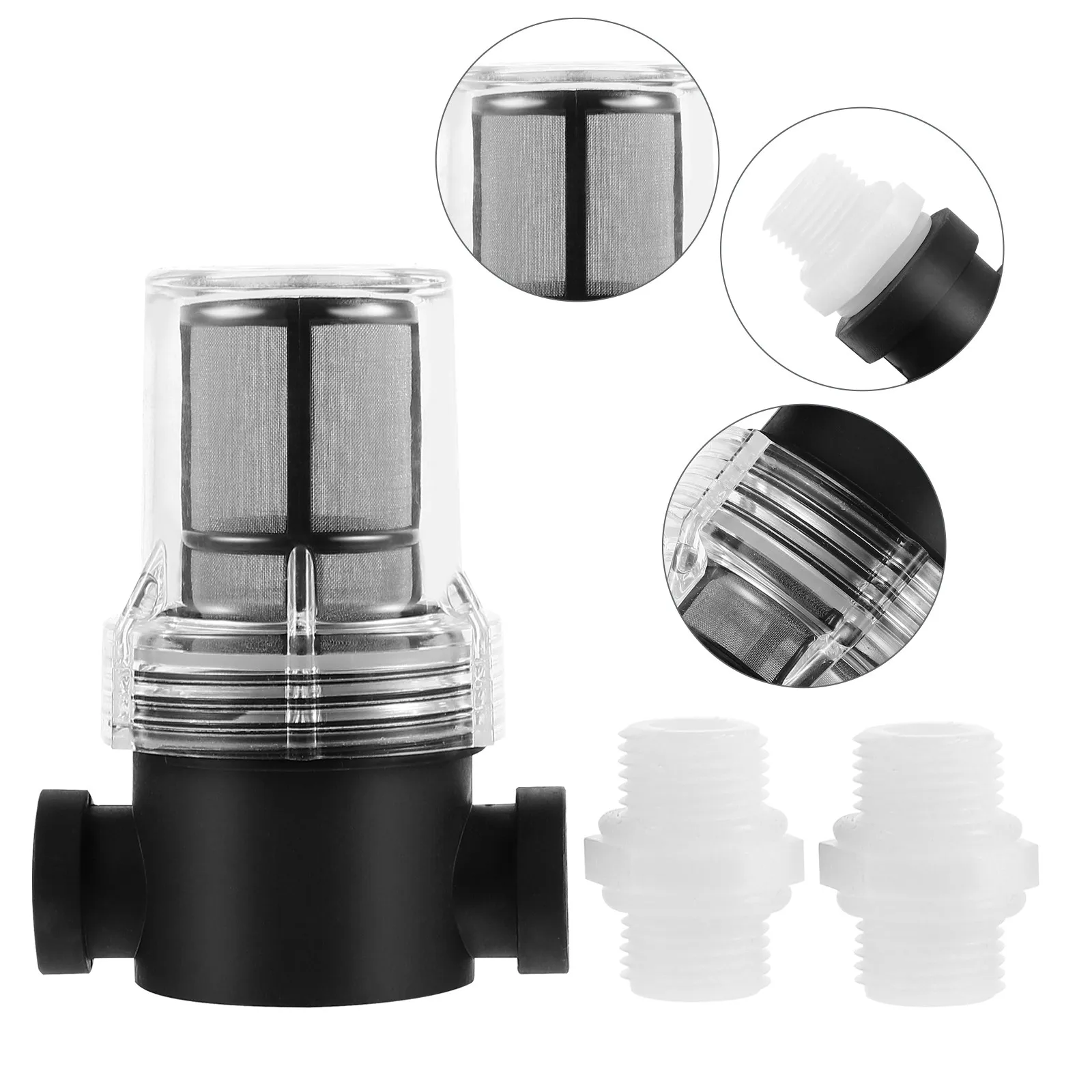 Water Filter Pre-Filter 80 Mesh Mesh Screen Pump Strainer Leakproof Transparent Water Purifier in-Line Strainer
Water Filter Pre-Filter 80 Mesh Mesh Screen Pump Strainer Leakproof Transparent Water Purifier in-Line Strainer