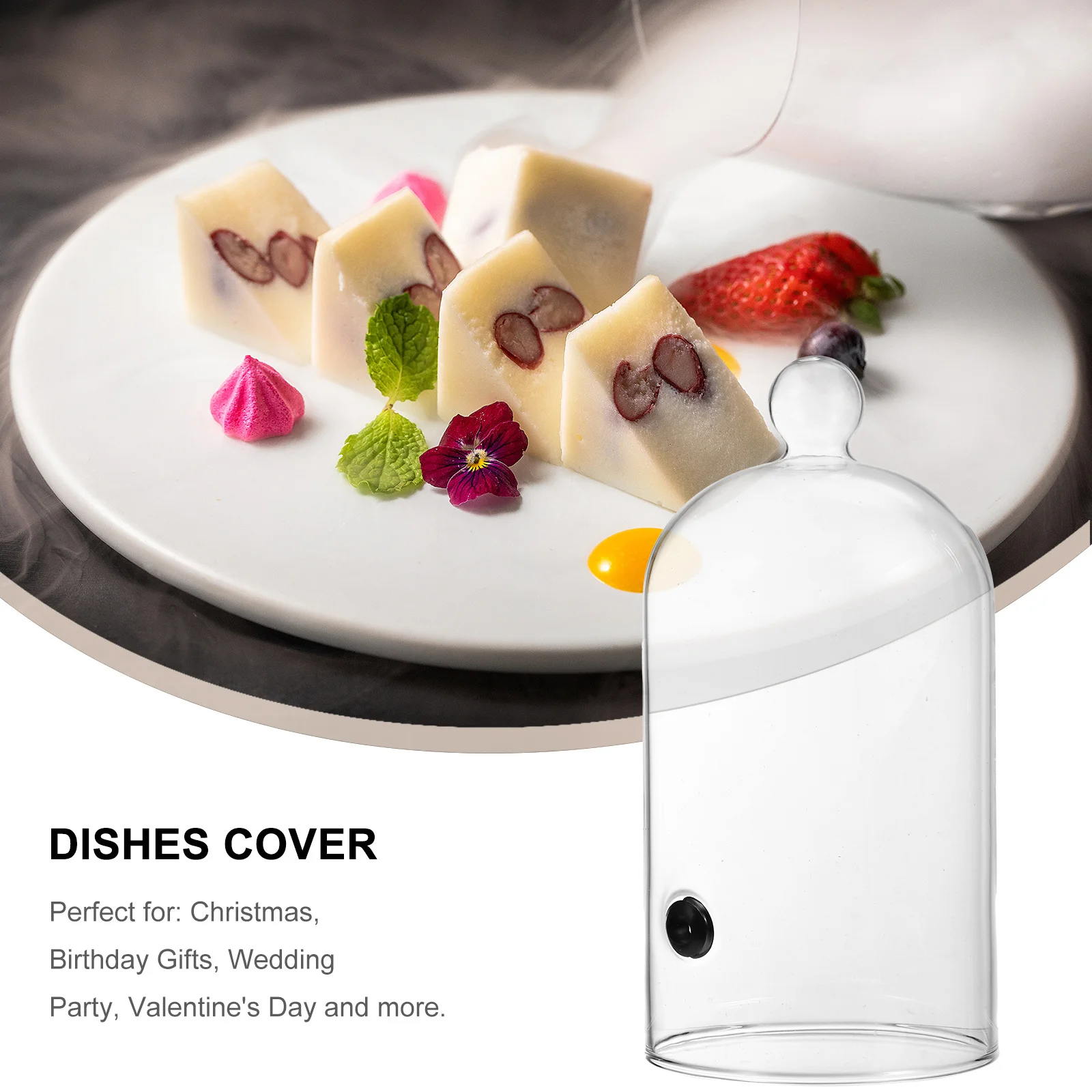 1Pcs Smoke Dome Glass Food Cover Heat-Resistant Clear Cover for Cake Bread Baking Dish Protection Home Kitchen Storage Solution
1Pcs Smoke Dome Glass Food Cover Heat-Resistant Clear Cover for Cake Bread Baking Dish Protection Home Kitchen Storage Solution