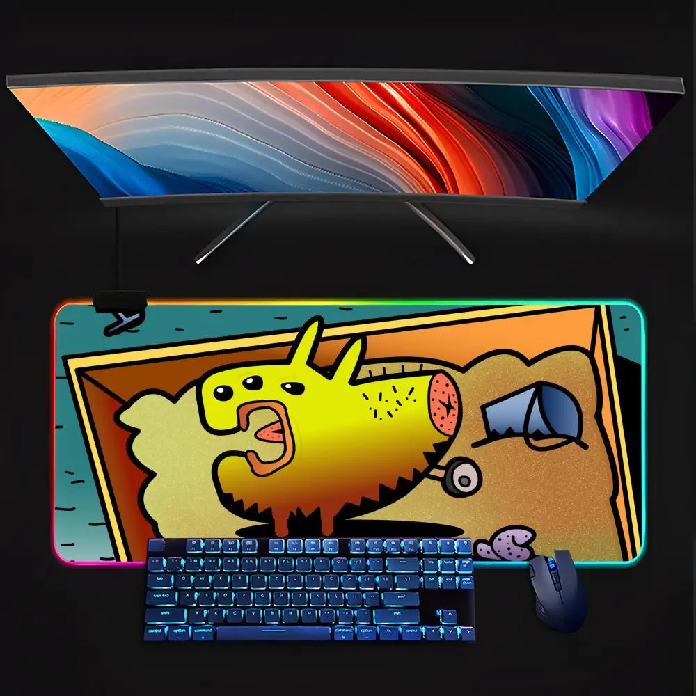 Blurburger Graffiti Mouse Pad Keyboard LED RGB Pc Gamer Glowing Rubber mause pad Cute Cartoon Gaming Computer Boys Girls Friend
Blurburger Graffiti Mouse Pad Keyboard LED RGB Pc Gamer Glowing Rubber mause pad Cute Cartoon Gaming Computer Boys Girls Friend