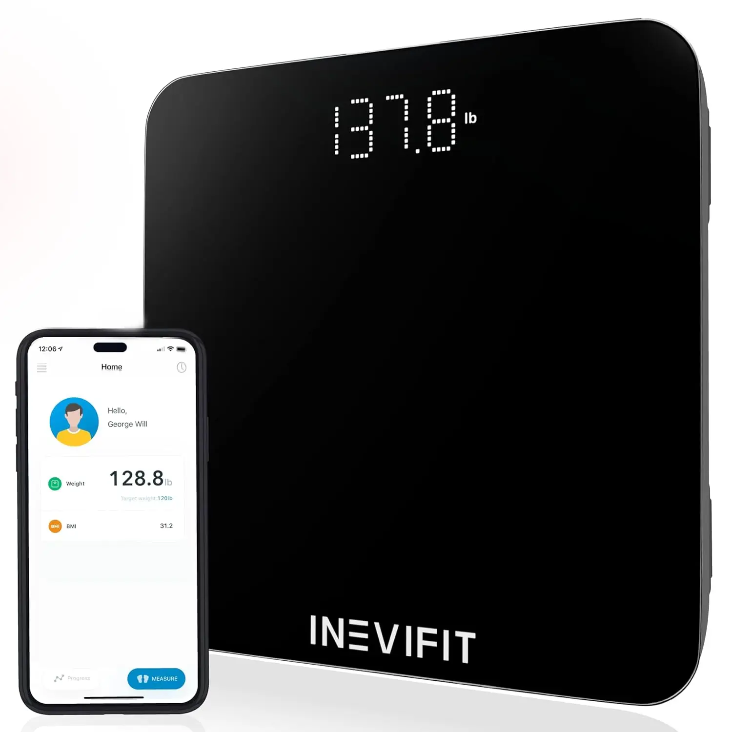 Smart Bluetooth Bathroom Scale with BMI Tracking, Large LED Display for Unlimited Users, 400 lbs Capacity
Smart Bluetooth Bathroom Scale with BMI Tracking, Large LED Display for Unlimited Users, 400 lbs Capacity