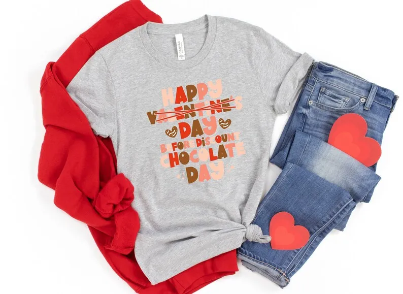 Valentine’s Day Shirt Anti Valentine's Day Chocolate Lover Funny Valentine's Day Short Sleeve Top Tees O Neck goth 100%Cotton
Valentine’s Day Shirt Anti Valentine's Day Chocolate Lover Funny Valentine's Day Short Sleeve Top Tees O Neck goth 100%Cotton