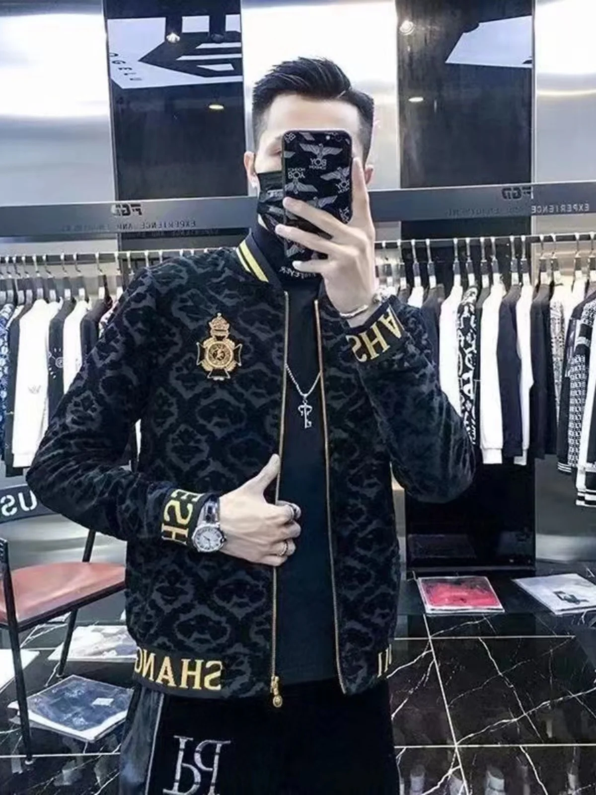 Trendy Embroidered Floral Jaet Men's Slim Fit Baseball Collar Coat Autumn Spring New Sle Youthful ular Innerwear
Trendy Embroidered Floral Jaet Men's Slim Fit Baseball Collar Coat Autumn Spring New Sle Youthful ular Innerwear