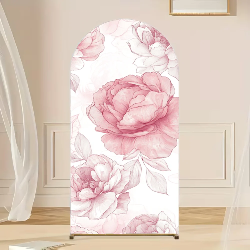 Pink Rose Pattern Arch Backdrops Cover Girls Birthday Party Baby Shower Bridal Portrait Photography Background Wall Decor
Pink Rose Pattern Arch Backdrops Cover Girls Birthday Party Baby Shower Bridal Portrait Photography Background Wall Decor