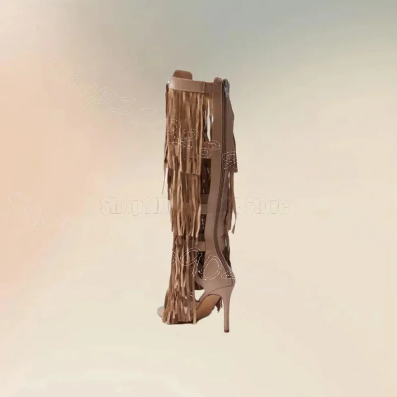 Metal Beads Decor Beige Tassels Sandals Boots Back Zipper Women Shoes Thin High Heels New Party Dating 2026 Zapatos Para Mujere
Metal Beads Decor Beige Tassels Sandals Boots Back Zipper Women Shoes Thin High Heels New Party Dating 2026 Zapatos Para Mujere