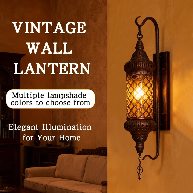 Moroccan Retro Iron Art Colorful Glass Wall Lamp for Home Corridor Hall Hallway Restaurant Cafe Hotel Villa Decorative Lighting
Moroccan Retro Iron Art Colorful Glass Wall Lamp for Home Corridor Hall Hallway Restaurant Cafe Hotel Villa Decorative Lighting