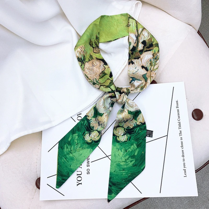 Картина маслом, шелковый шарф, роскошная лента, сумка премиум-класса, лента, повязка на голову, длинный стример, шелковый шарф в стиле ретро 
Картина маслом, шелковый шарф, роскошная лента, сумка премиум-класса, лента, повязка на голову, длинный стример, шелковый шарф в стиле ретро