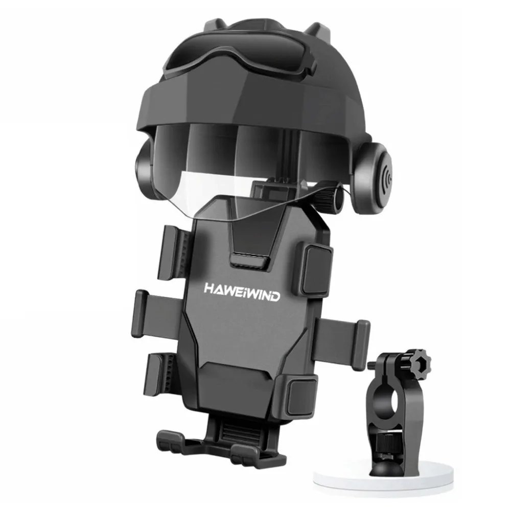 Handlebar Mount Motorcycle Phone Holder Rainproof 360 Rotating Helmet Design Phone Mount Secure Clip Sunshade
Handlebar Mount Motorcycle Phone Holder Rainproof 360 Rotating Helmet Design Phone Mount Secure Clip Sunshade