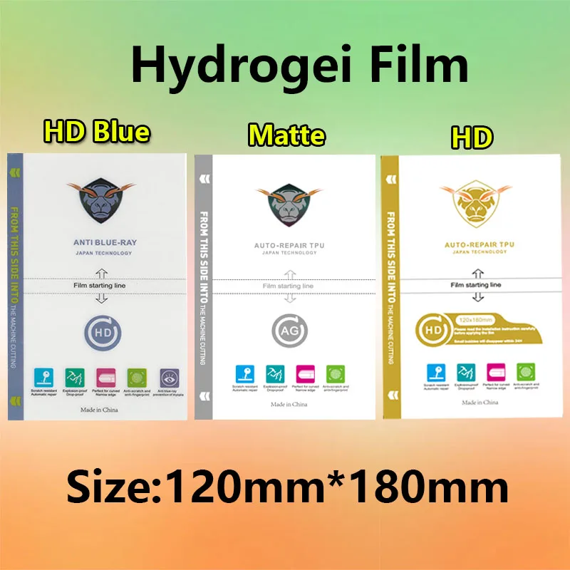 5/50Pcs 120*180 Flexible Hydrogel Film HD/Anti-Blue Light/Matte Screen Protector for Phone Game Console Cuttable
5/50Pcs 120*180 Flexible Hydrogel Film HD/Anti-Blue Light/Matte Screen Protector for Phone Game Console Cuttable
