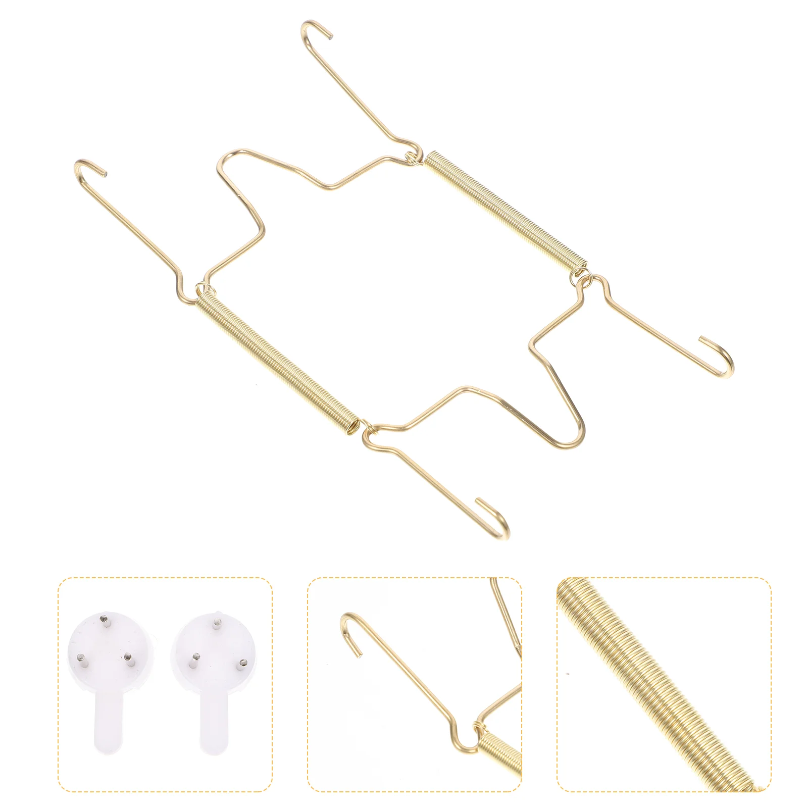 4 Pcs Clip-on Plate Hangers Wall Suite Round or Square Holder Dish Metal for Practical
4 Pcs Clip-on Plate Hangers Wall Suite Round or Square Holder Dish Metal for Practical