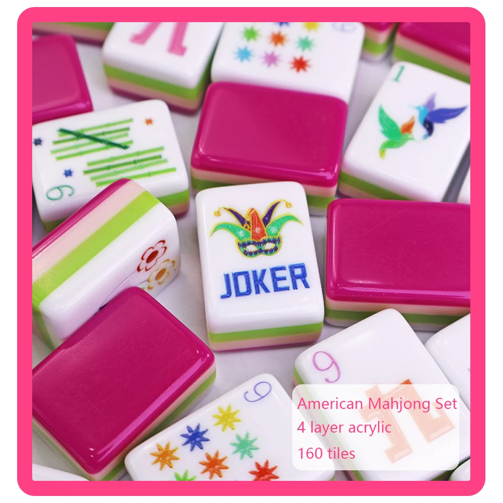 In Stock American Mahjong Set 160 Mahjong Tiles 4-Layer Acrylic MahJong Portable Travel Family Party Game Surprise Gifts
In Stock American Mahjong Set 160 Mahjong Tiles 4-Layer Acrylic MahJong Portable Travel Family Party Game Surprise Gifts