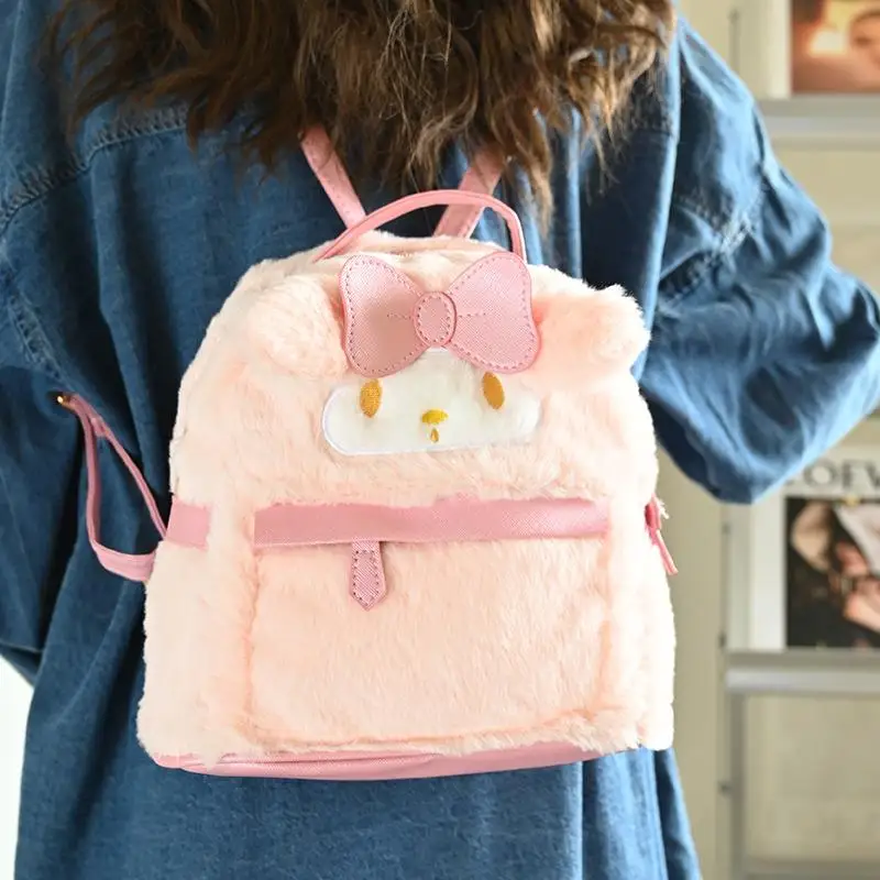 Sanrio Cartoon Plush Backpack Character Hello Kitty Kuromi Accessories Large Capacity Sweet Girl Travel Backpack Christmas Gifts
Sanrio Cartoon Plush Backpack Character Hello Kitty Kuromi Accessories Large Capacity Sweet Girl Travel Backpack Christmas Gifts