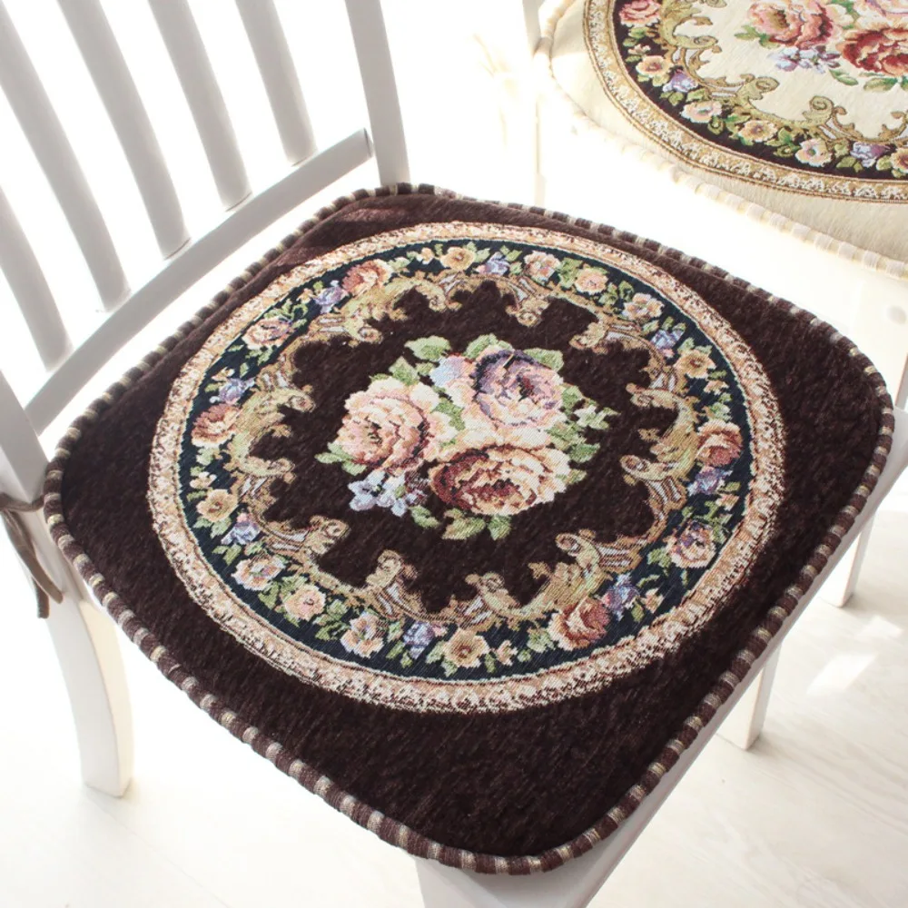 Stool Pad Chenille Dining Chair Cushion Vintage Floral Pattern Embroidered Chair Mat Soft Detachable Buttocks Pad Four Seasons
Stool Pad Chenille Dining Chair Cushion Vintage Floral Pattern Embroidered Chair Mat Soft Detachable Buttocks Pad Four Seasons