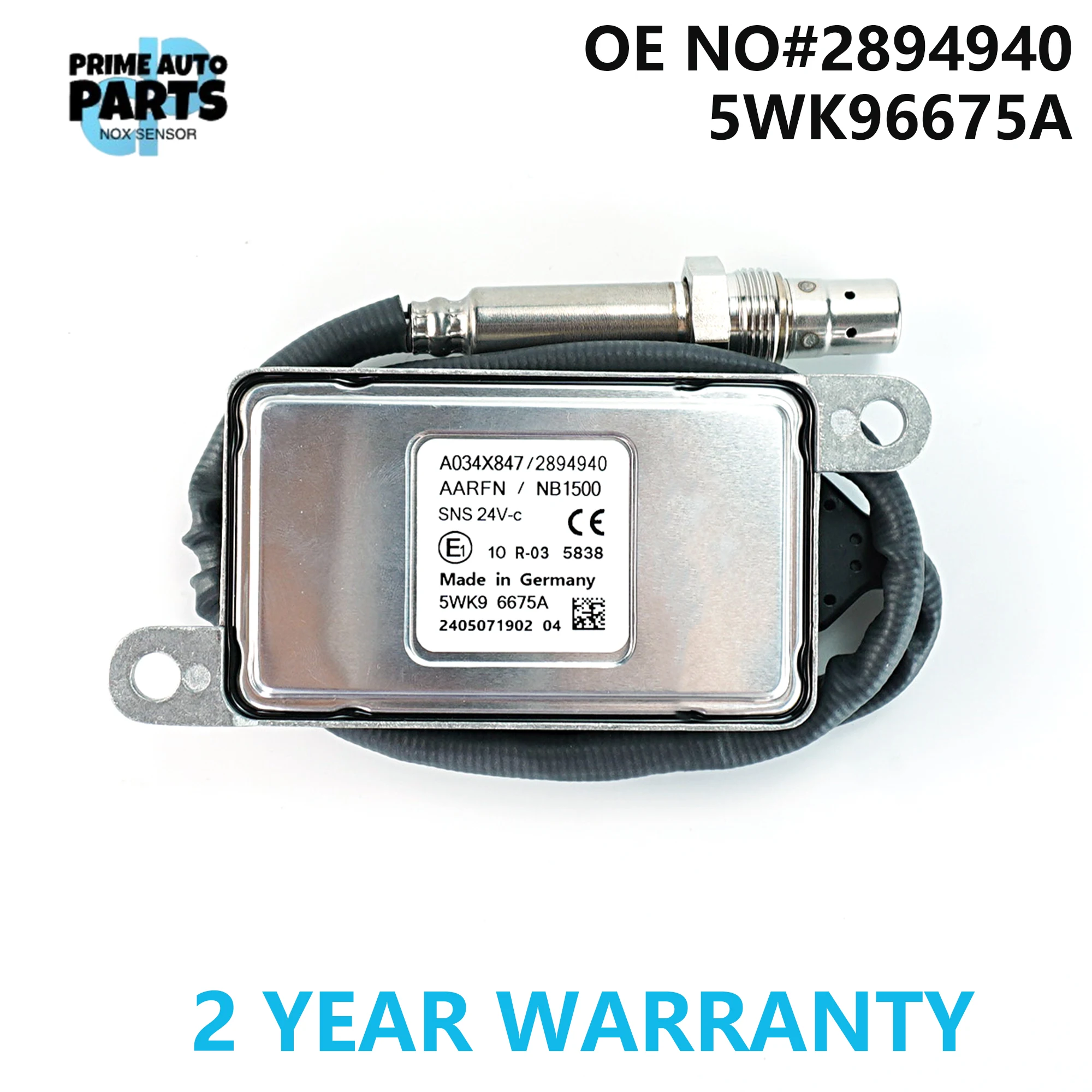 AARFN 2894940 5WK96675A 5WK9 6675A New Nitrogen Oxygen Sensor For Cummins VOLVO DAF XF Truck
AARFN 2894940 5WK96675A 5WK9 6675A New Nitrogen Oxygen Sensor For Cummins VOLVO DAF XF Truck