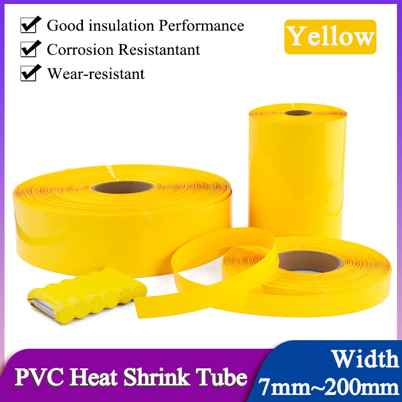 1~20M Yellow Width 7~200mm PVC Heat Shrink Tube 18650 Lipo Battery Pack Cable Sleeve Lithium Insulated Film Wrap Case Protection
1~20M Yellow Width 7~200mm PVC Heat Shrink Tube 18650 Lipo Battery Pack Cable Sleeve Lithium Insulated Film Wrap Case Protection