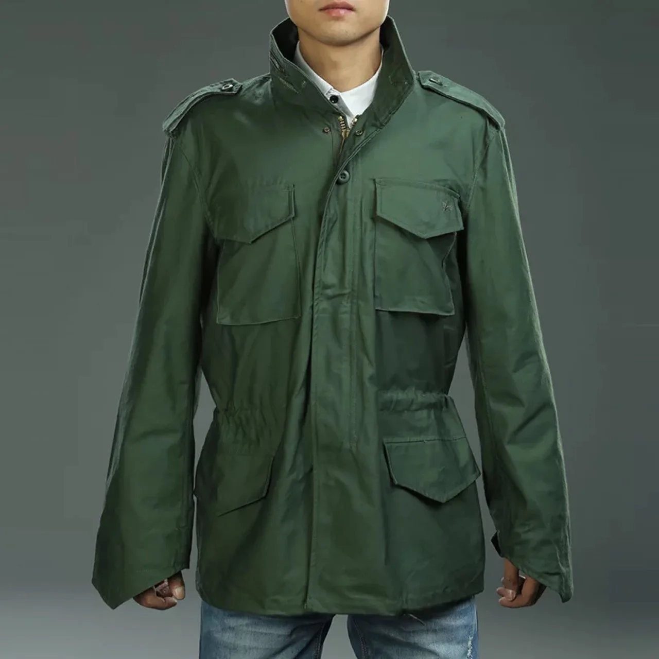 M65 Tactical trench coat American jacket, olive green trench coat, outdoor sportswear
M65 Tactical trench coat American jacket, olive green trench coat, outdoor sportswear