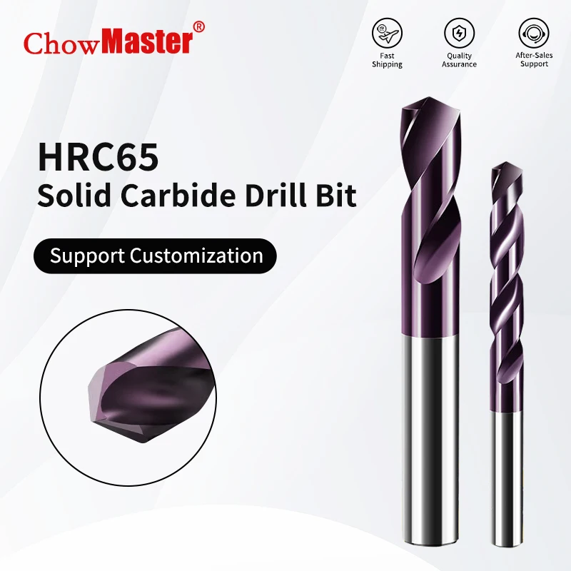 Chowmaster 5PCS Carbide Twist Drill Bit HRC65 Hard Alloy Tungsten Steel Drill Bits Specialized for Stainless Steel 1-10mm
Chowmaster 5PCS Carbide Twist Drill Bit HRC65 Hard Alloy Tungsten Steel Drill Bits Specialized for Stainless Steel 1-10mm