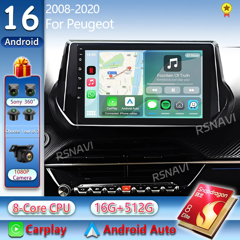 Android 16 Carplay Auto Car Radio For Peugeot 2008 208 2019 2020 2021 2022 Navigation GPS Multimedia Player Stereo WIFI+4G DVD
Android 16 Carplay Auto Car Radio For Peugeot 2008 208 2019 2020 2021 2022 Navigation GPS Multimedia Player Stereo WIFI+4G DVD