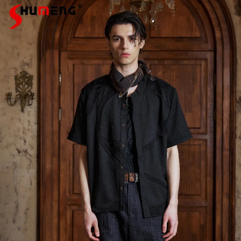 Men's Women's 2026 Summer New Chic Shirts Color Matching Floral Splicing Comfort Breathable Shirts Round Neck Short-sleeved Tops
Men's Women's 2026 Summer New Chic Shirts Color Matching Floral Splicing Comfort Breathable Shirts Round Neck Short-sleeved Tops