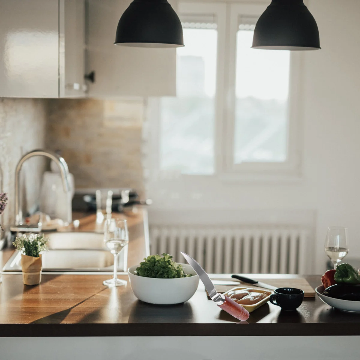 2Pcs Coconut Knife Set with Stainless Steel Blades Wooden Handle Easy to Split Hard Shells Drink Fresh Water Remove Coconut Meat
2Pcs Coconut Knife Set with Stainless Steel Blades Wooden Handle Easy to Split Hard Shells Drink Fresh Water Remove Coconut Meat