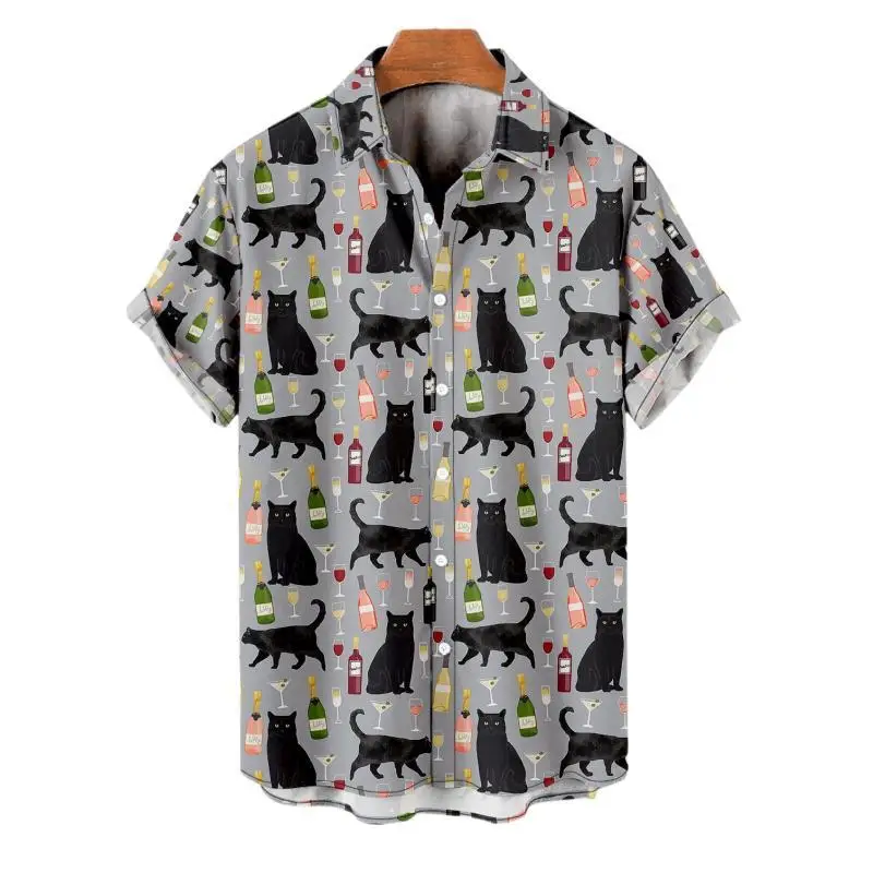 Summer Men's Casual Camisa Floral Hawaiian Oversized Shirt Vintage Cartoon Pattern Style Fashion Harajuku Clothes Y2k Streetwear
Summer Men's Casual Camisa Floral Hawaiian Oversized Shirt Vintage Cartoon Pattern Style Fashion Harajuku Clothes Y2k Streetwear