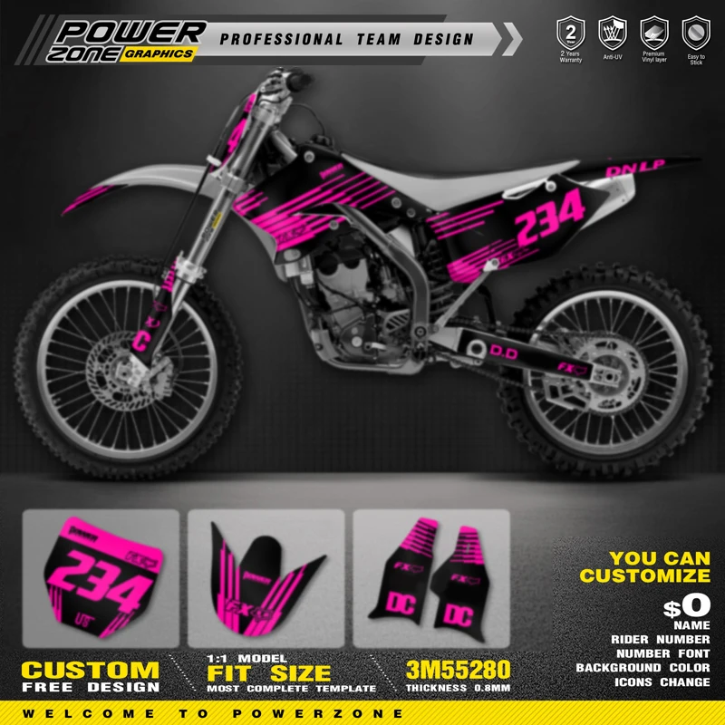 PowerZone Custom Team Graphics Decal Stickers Kit For SUZUKI RMZ 250 2004-2006 Motorcycle Custom Graphics Kit 03
PowerZone Custom Team Graphics Decal Stickers Kit For SUZUKI RMZ 250 2004-2006 Motorcycle Custom Graphics Kit 03