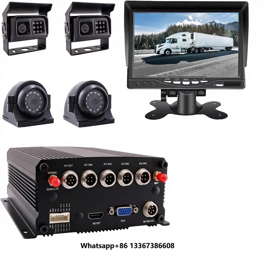 WiFi 1080P Mobile Vehicle Car DVR 4-Side/Rear View IR Cameras 7" Screen Real-time Remote View
WiFi 1080P Mobile Vehicle Car DVR 4-Side/Rear View IR Cameras 7" Screen Real-time Remote View