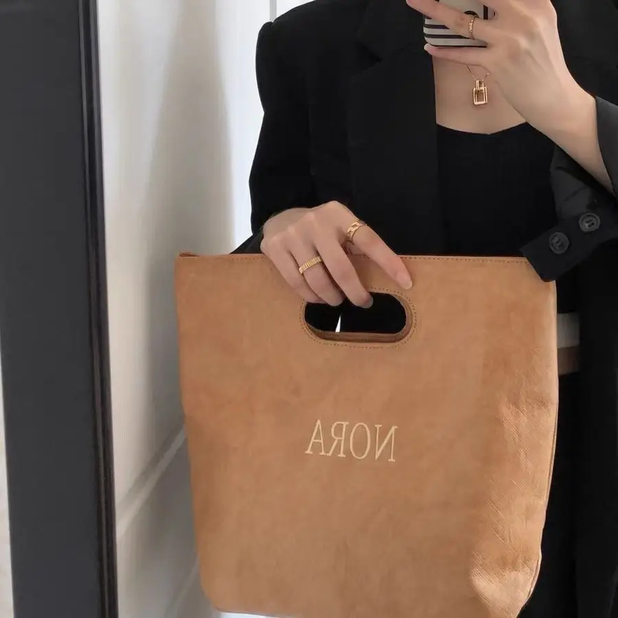 mat Retro Waed Leather Paper Handbag Large Capaci Eco-friendly Tote Bag Commuter Bag American Retro Sle Bag
mat Retro Waed Leather Paper Handbag Large Capaci Eco-friendly Tote Bag Commuter Bag American Retro Sle Bag
