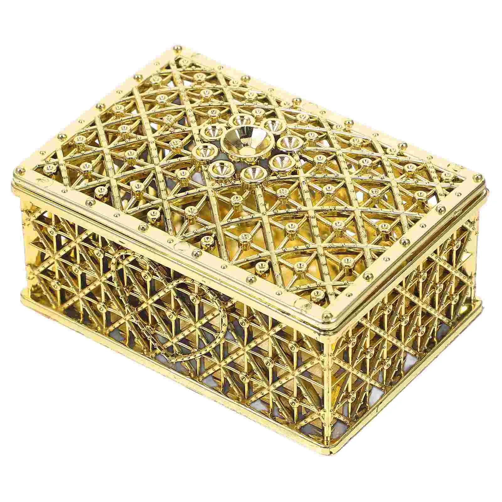 Golden Electroplated Jewelry Box Vintage Rectangle Candy Holder Treasure Chest Storage For Rings Earrings Necklaces Gifts
Golden Electroplated Jewelry Box Vintage Rectangle Candy Holder Treasure Chest Storage For Rings Earrings Necklaces Gifts