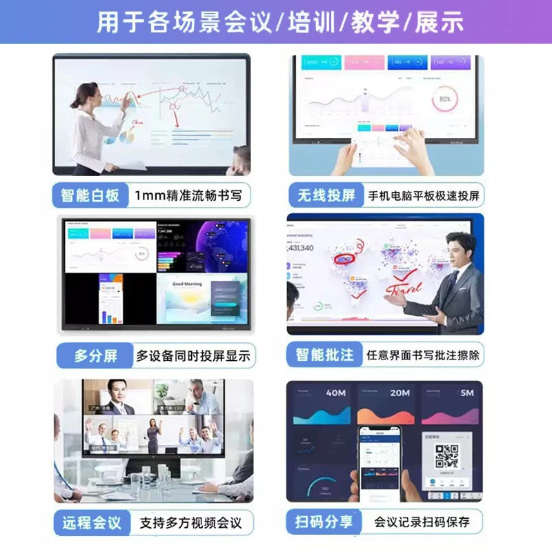 32/50/ 55inch Multimedia teaching and conference all-in-one machine training display touch electronic whiteboard interactive dis
32/50/ 55inch Multimedia teaching and conference all-in-one machine training display touch electronic whiteboard interactive dis