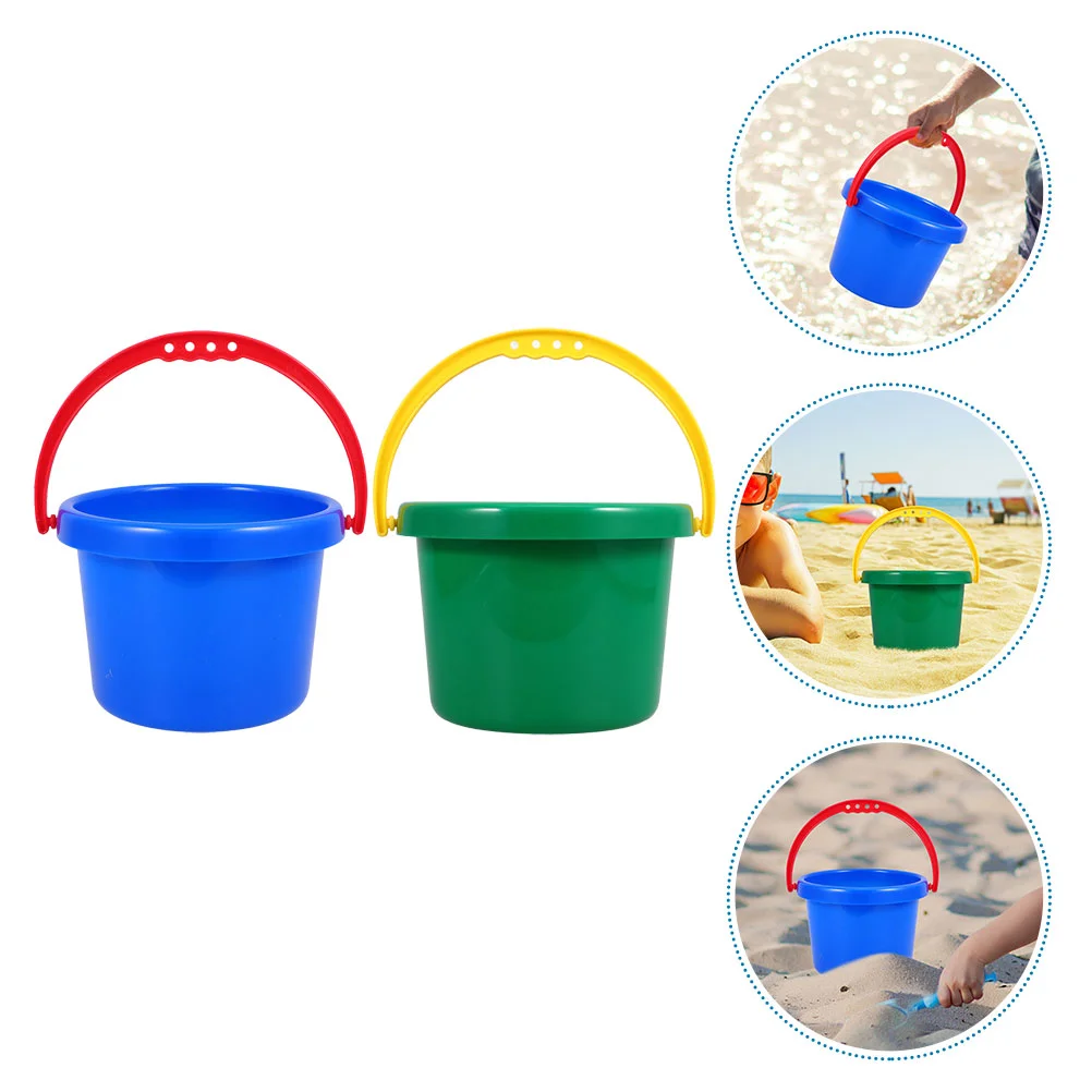 2 Pcs Beach Toy Bucket Toys Summer Buckets Supply Outdoor for Kids Portable Water Playthings Multi-use
2 Pcs Beach Toy Bucket Toys Summer Buckets Supply Outdoor for Kids Portable Water Playthings Multi-use
