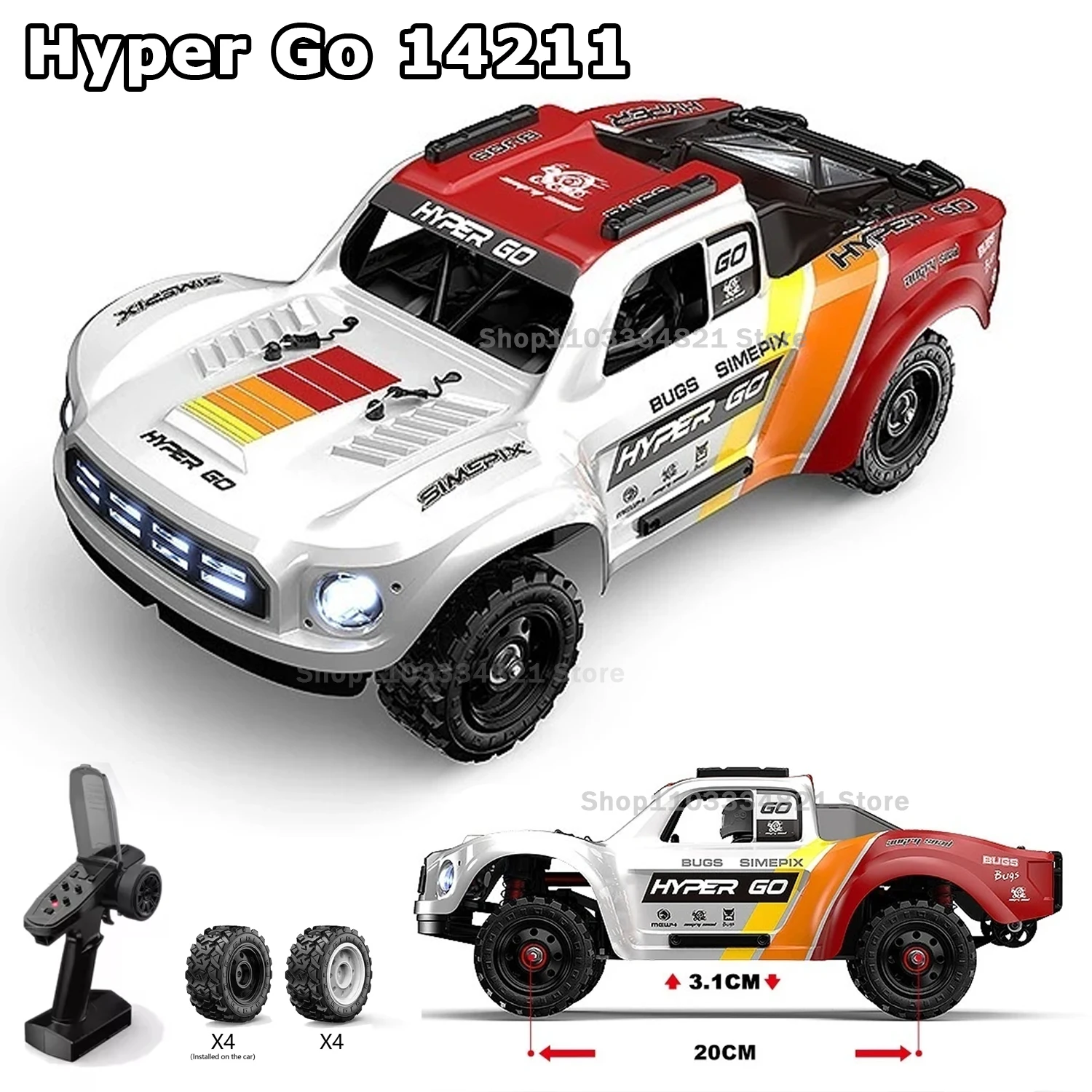 14211 MJX Hyper Go 1/14 Brushless Rc Car 4WD high speed 70KM/H (3s) 45a Esc Power Desert Short Card Cralwer Model Rc Car
14211 MJX Hyper Go 1/14 Brushless Rc Car 4WD high speed 70KM/H (3s) 45a Esc Power Desert Short Card Cralwer Model Rc Car