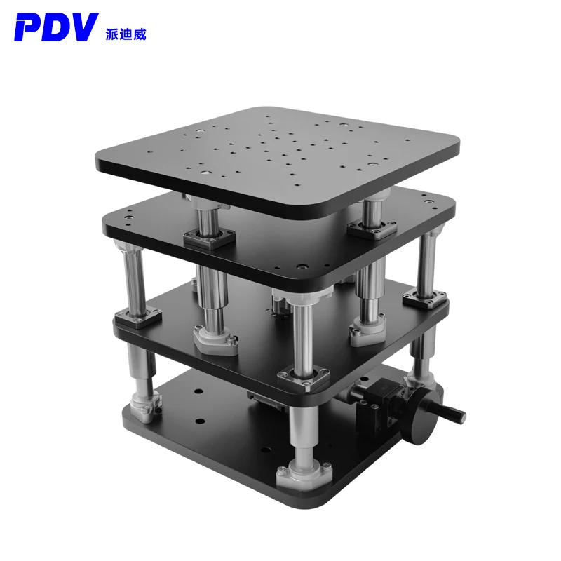 Оптический подъемный стол PT-SD850 с ручным приводом, усиленный, ось Z, с большим турбинным винтовым механизмом регулировки, стол для прецизионной установки.
Оптический подъемный стол PT-SD850 с ручным приводом, усиленный, ось Z, с большим турбинным винтовым механизмом регулировки, стол для прецизионной установки.