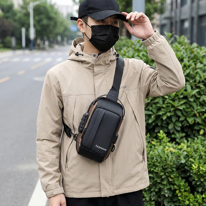 Men's Chest Bag New Casual Shoulder Bag Anti-theft Combination Lock Large Capacity Crossbody Backpack Cycling Chest Bag
Men's Chest Bag New Casual Shoulder Bag Anti-theft Combination Lock Large Capacity Crossbody Backpack Cycling Chest Bag