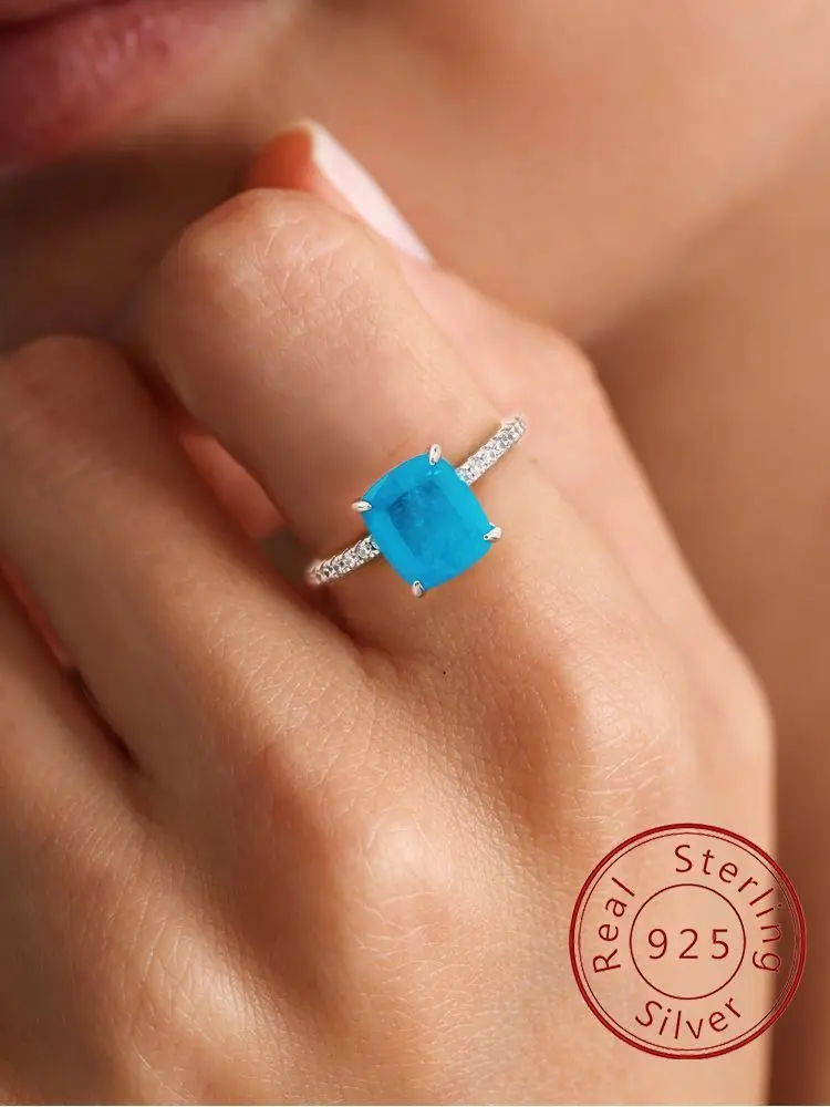 925 Sterling Silver Classic Fashion Blue Zircon Ring For Women Anniversary Engagement Wedding Luxury High Quality Jewelry
925 Sterling Silver Classic Fashion Blue Zircon Ring For Women Anniversary Engagement Wedding Luxury High Quality Jewelry