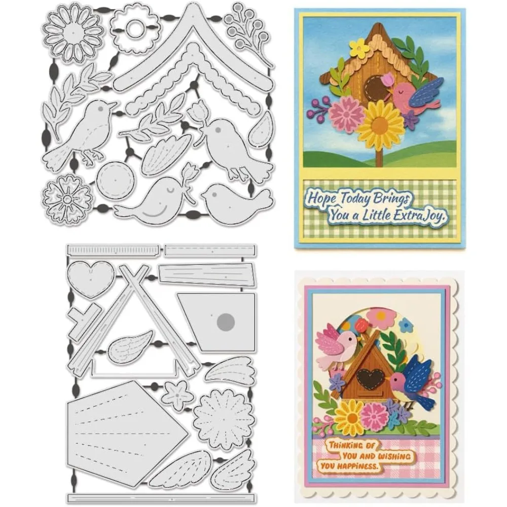 2Pcs 2 Styles Bird House Carbon Steel Cutting Dies Stencils for DIY Scrapbooking Photo Album Decorative Embossing Paper Card
2Pcs 2 Styles Bird House Carbon Steel Cutting Dies Stencils for DIY Scrapbooking Photo Album Decorative Embossing Paper Card