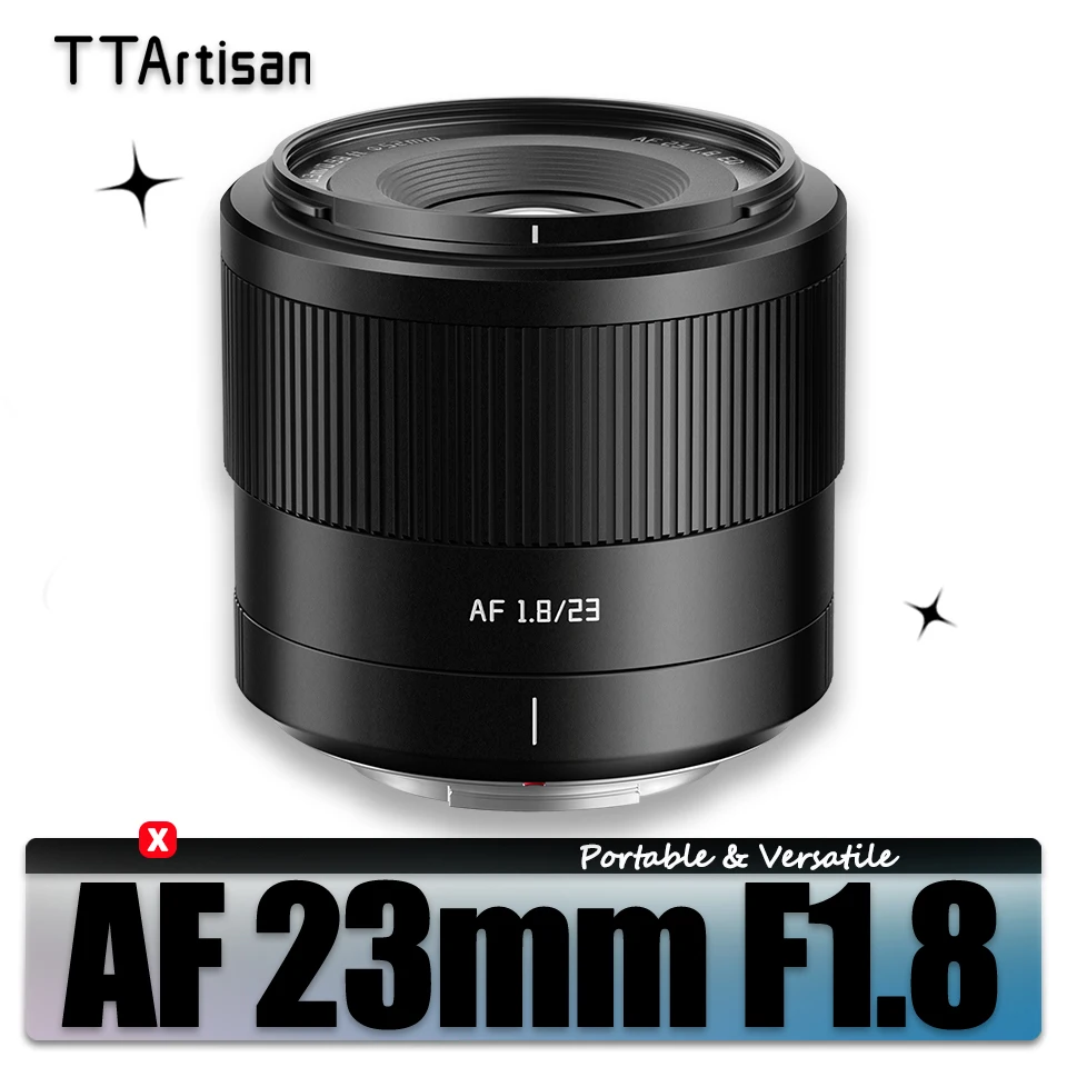 TTArtisan AF 23mm F1.8 Large Aparture Autofocus Prime Lens for Camera Humanities Photography with Fujifilm XF-mount XE4 XT30
TTArtisan AF 23mm F1.8 Large Aparture Autofocus Prime Lens for Camera Humanities Photography with Fujifilm XF-mount XE4 XT30