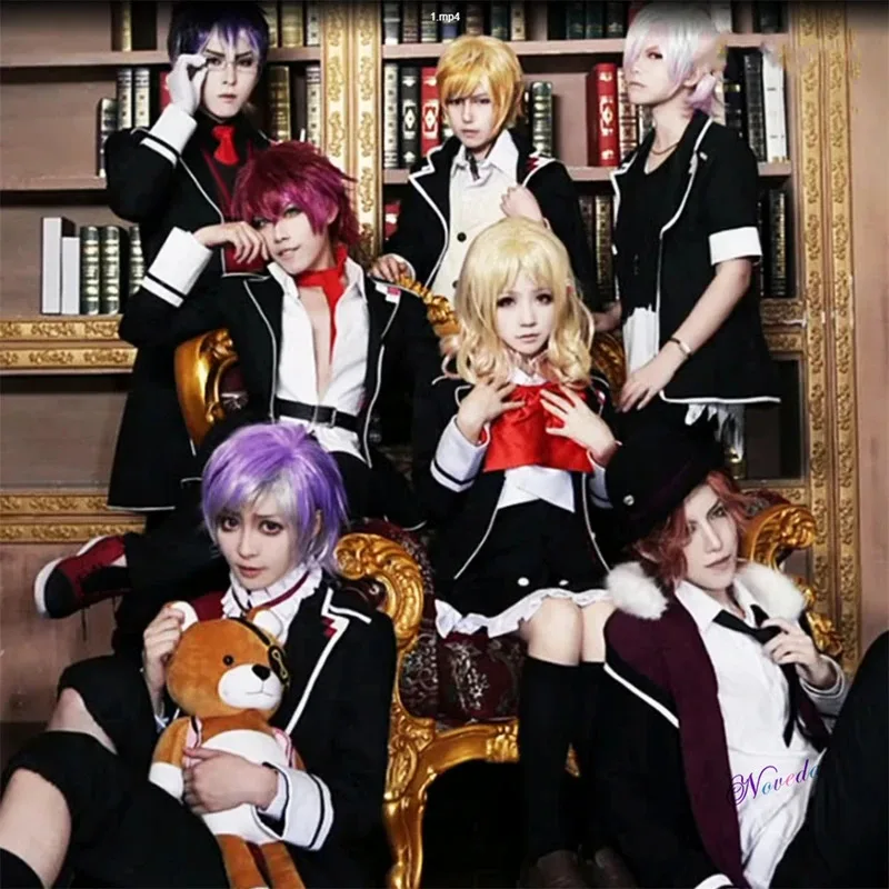 Anime DIABOLIK LOVERS Cosplay Laito Sakamaki Shu Ayato Komori Yui Mukami Ruki Cosplay Costume Jacket JK School Uniform Wig Suit
Anime DIABOLIK LOVERS Cosplay Laito Sakamaki Shu Ayato Komori Yui Mukami Ruki Cosplay Costume Jacket JK School Uniform Wig Suit