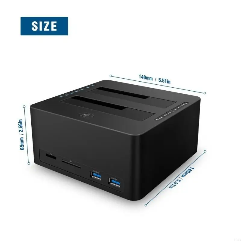 Double Bay USB Hard Drives Dock Station Высокая емкость для 2,5 и 3,5 дюймов дисков 193a
Double Bay USB Hard Drives Dock Station Высокая емкость для 2,5 и 3,5 дюймов дисков 193a