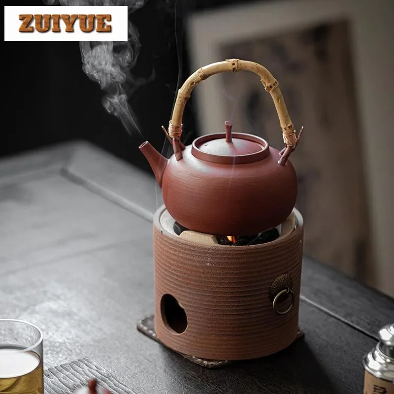 570ml Handmade Stoneware Tea Making Set Japanese Tea Stove Teapot Heating Base Household Teapot Warmer Kettle Stand Tea Ceremony
570ml Handmade Stoneware Tea Making Set Japanese Tea Stove Teapot Heating Base Household Teapot Warmer Kettle Stand Tea Ceremony