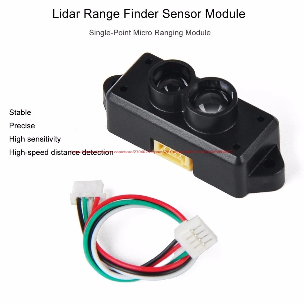 TFmini LiDAR laser ranging sensor module 0.3m~12m laser range sensor has high precision of serial port output.
TFmini LiDAR laser ranging sensor module 0.3m~12m laser range sensor has high precision of serial port output.