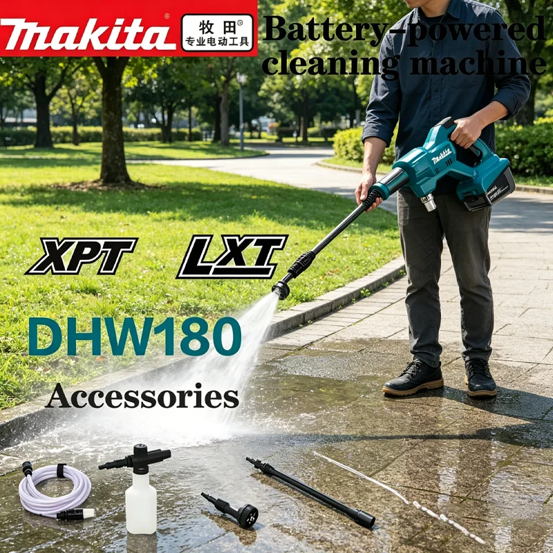 Makita DHW180 18v cleaning machine lithium battery 18V car wash gun outdoor portable high-pressure water gun
Makita DHW180 18v cleaning machine lithium battery 18V car wash gun outdoor portable high-pressure water gun