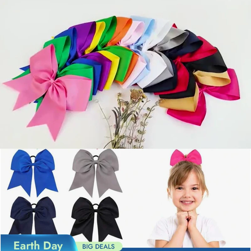 2pcs Large Cheer Bow Hair Ties, Elastic Ponytail Holders for Girls, Sports Team Cheerleading Hair Accessories, School Game
2pcs Large Cheer Bow Hair Ties, Elastic Ponytail Holders for Girls, Sports Team Cheerleading Hair Accessories, School Game