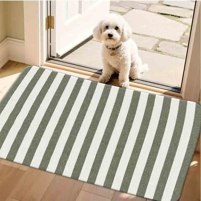 1pc flannel floor matMinimalist Sage Green Striped Non-Slip Floor Mat For Home DecorNon-slip, machine washable, soft area rug for home living room bedroom kitchen decor
1pc flannel floor matMinimalist Sage Green Striped Non-Slip Floor Mat For Home DecorNon-slip, machine washable, soft area rug for home living room bedroom kitchen decor