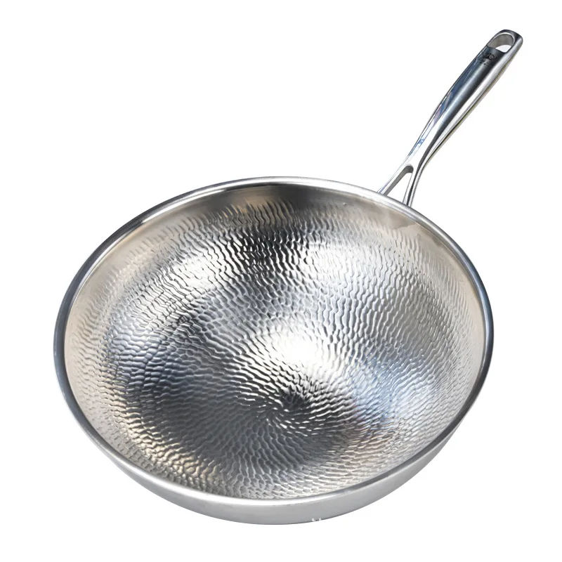 For Pure Titanium Wok round Bottom Pan Uncoated Less Lampblack Frying Non-Stick Hand Hammered Tone Titanium
For Pure Titanium Wok round Bottom Pan Uncoated Less Lampblack Frying Non-Stick Hand Hammered Tone Titanium