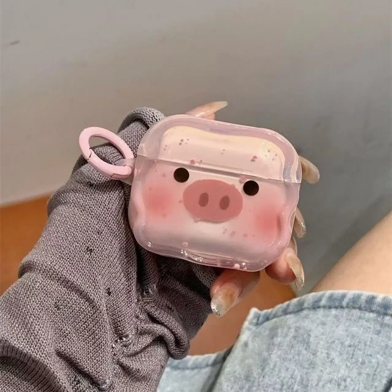 Милый мультяшный розовый поросенок, подходит для AirPods 1 2 3 4, защитный чехол для беспроводных Bluetooth-наушников Apple AirPods Pro, мягкий чехол
Милый мультяшный розовый поросенок, подходит для AirPods 1 2 3 4, защитный чехол для беспроводных Bluetooth-наушников Apple AirPods Pro, мягкий чехол