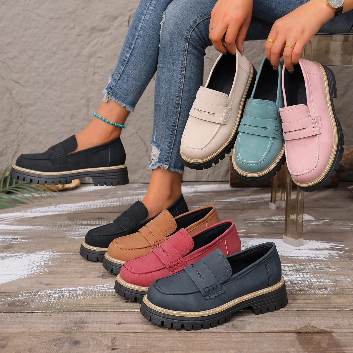 Women Casual Slip on Sneakers Lightweight Breathable Walking Shoes Woman Platform Comfort Thick Sole Non Slip Sports Loafers
Women Casual Slip on Sneakers Lightweight Breathable Walking Shoes Woman Platform Comfort Thick Sole Non Slip Sports Loafers