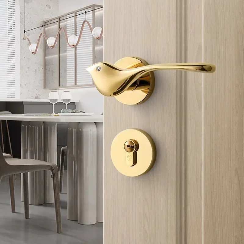 Golden Bird Door Lock Zinc Alloy Silent Lock Room Locks Animal Door Handle Two-sided Safety Lock Door Hardware Accessories
Golden Bird Door Lock Zinc Alloy Silent Lock Room Locks Animal Door Handle Two-sided Safety Lock Door Hardware Accessories